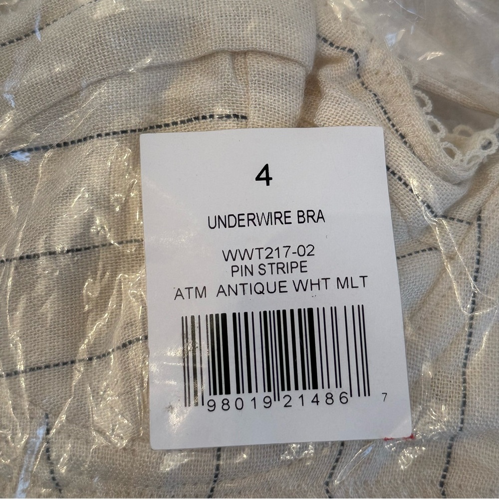 WeWoreWhat Underwire Bra in Antique White Multi - Picture 2 of 6